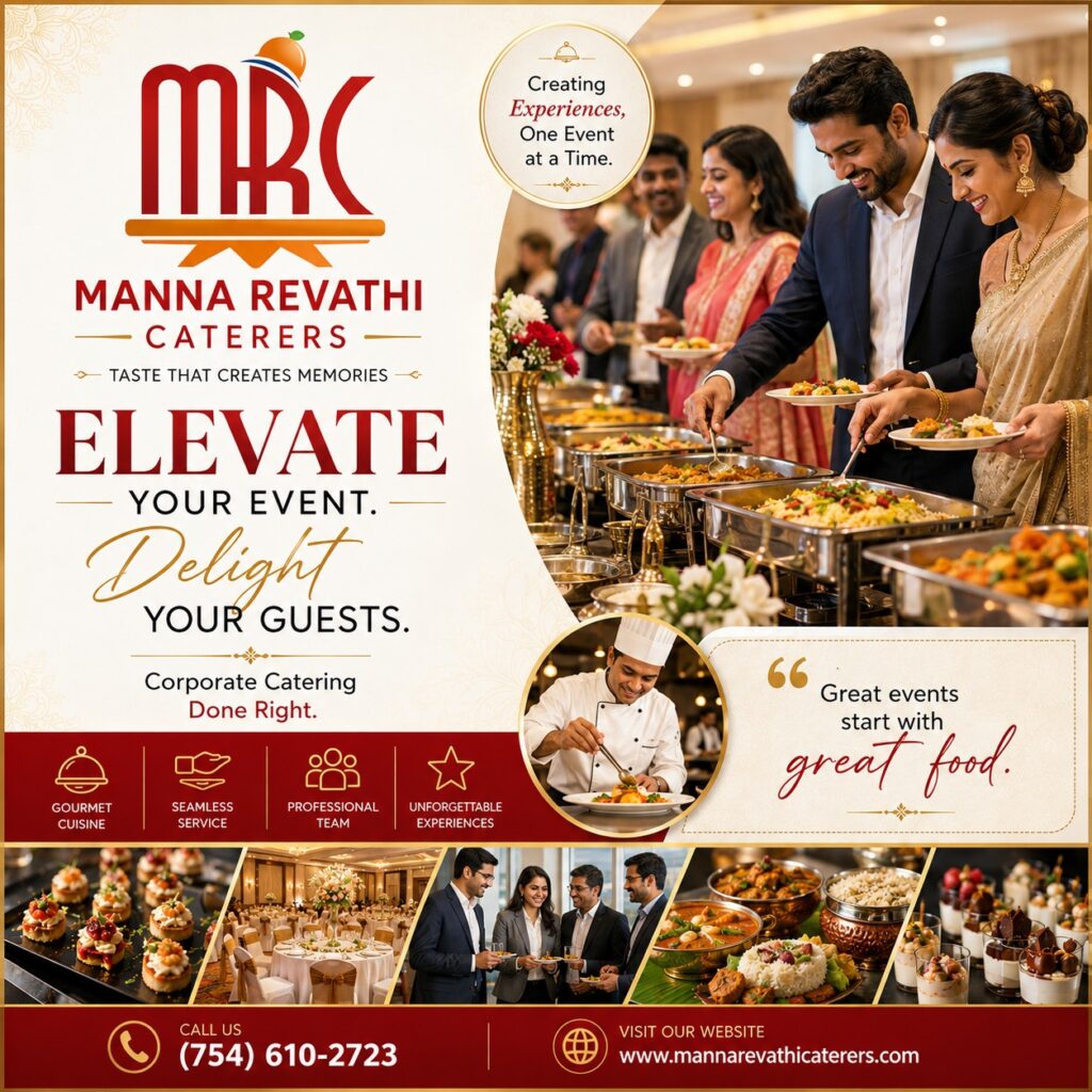 Vegetarian Wedding Reception Catering Services Hyderabad