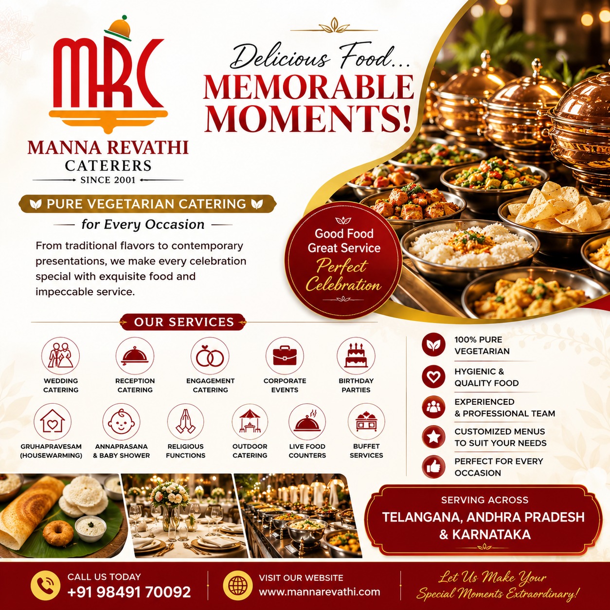 Best Wedding Catering Company in Hyderabad