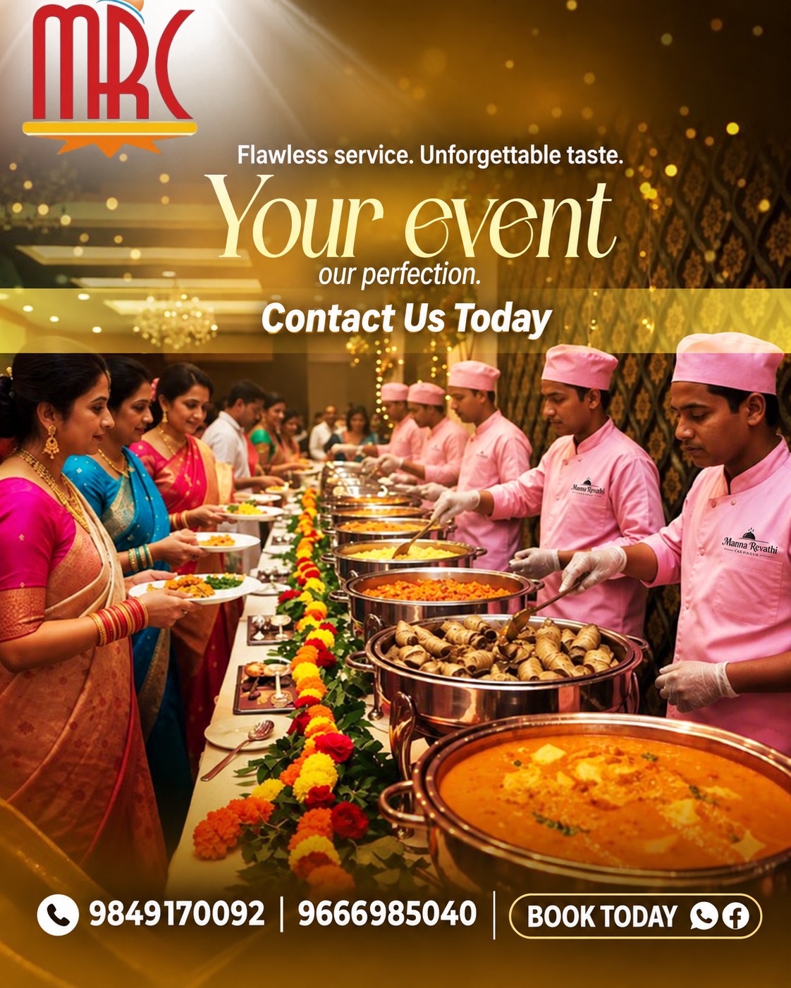 Traditional Vegetarian Catering Services for Weddings in Hyderabad